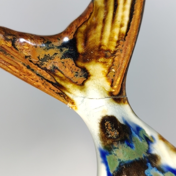 Ken Edwards 8in Vintage Large  Long Leaping Fish Sculpture - Picture 13 of 15